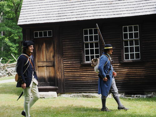 Revolutionary war demonstration