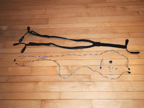 Neopixel suspenders with Gemma M0