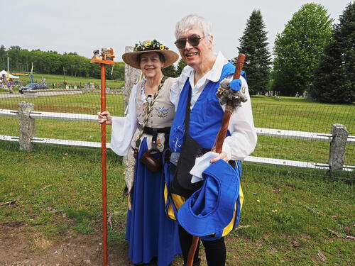 Liz, I, squirrels and mice attending the New Hampshire renaissance faire #2