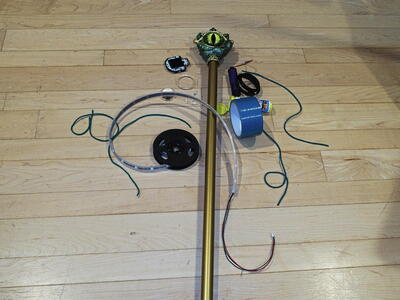 Preparing to make the dragon eye staff