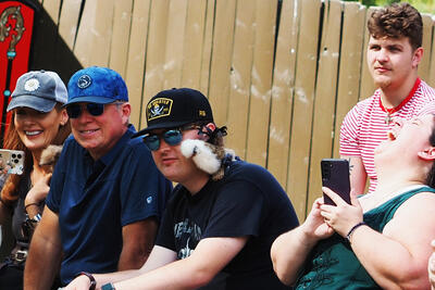 Bird puppet at a Birds of Prey show