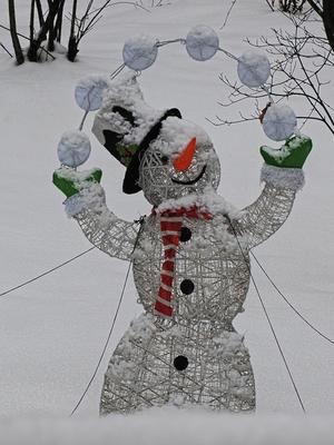 Snowman in winter