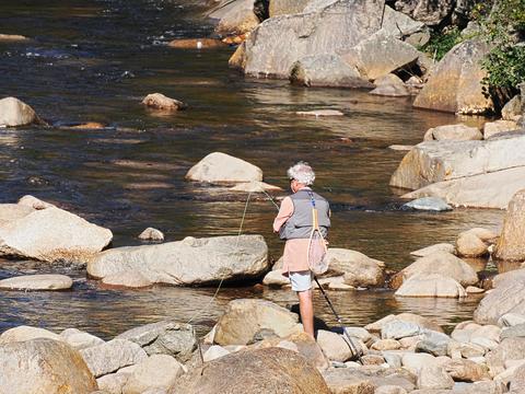 Fishing on the Swift river