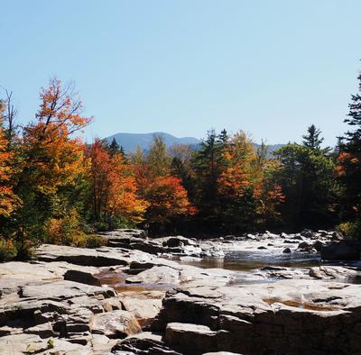 Lower Falls scenic area on the Kancamagus highway