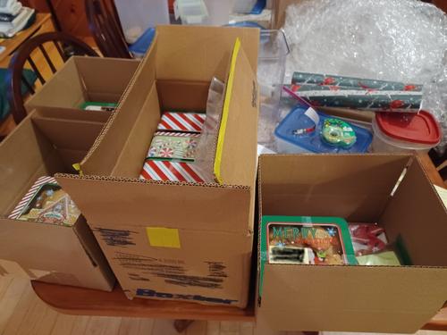 Cookies and calendars ready to ship