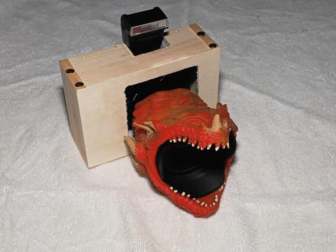Dragon camera in pirate camera chest shell