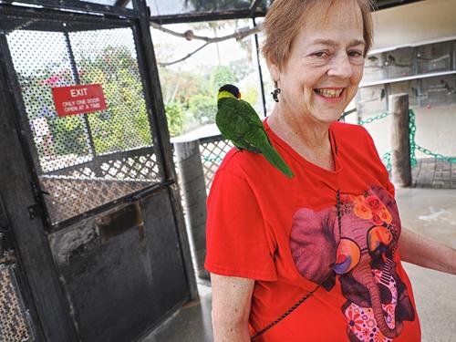 Liz with a friend #2