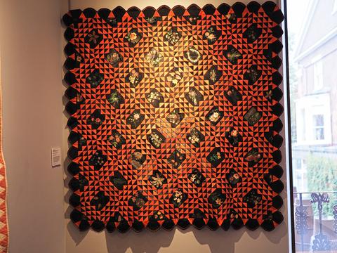 Red and black ocean waves