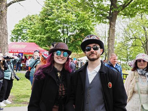 Steampunk couple