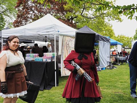 Steampunk TV monitor