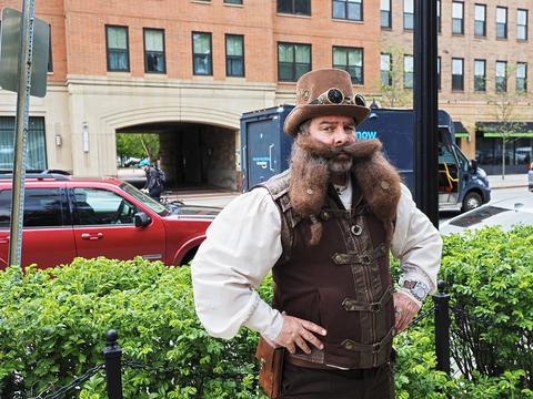 Steampunk with beard