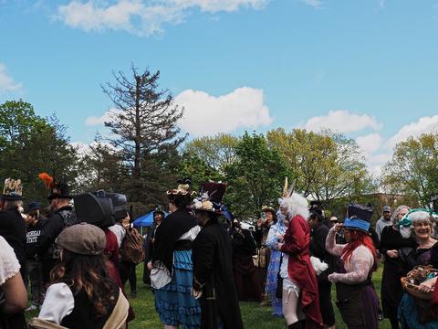 People entering the hat contest #2