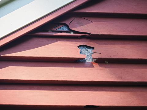 Siding damage