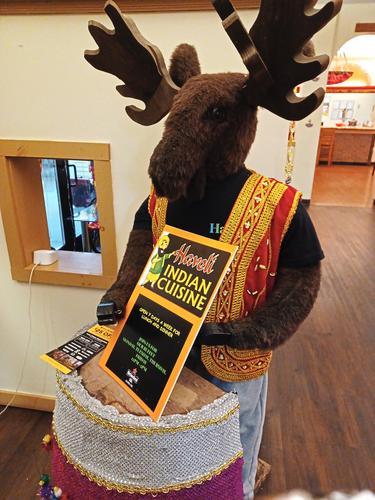Indian moose mascot in North Conway