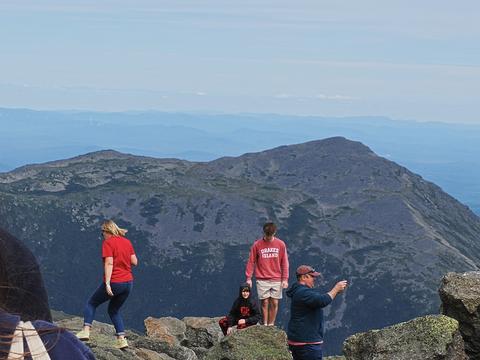 Tourists on Mount Washington