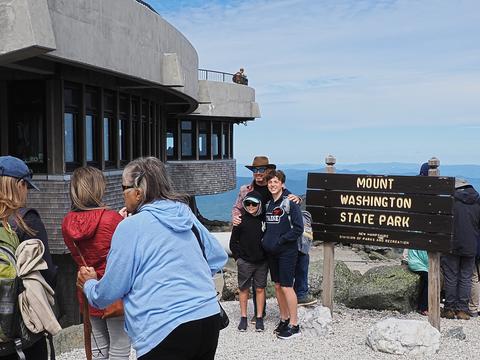 Tourists on Mount Washington #2