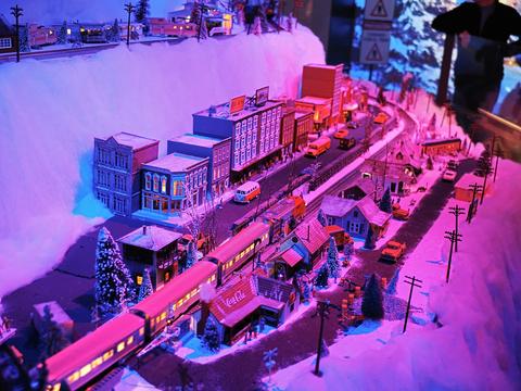 Museum of Science Christmas train display