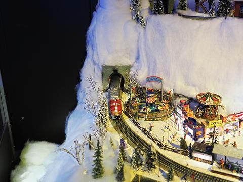 Museum of Science Christmas train display #4