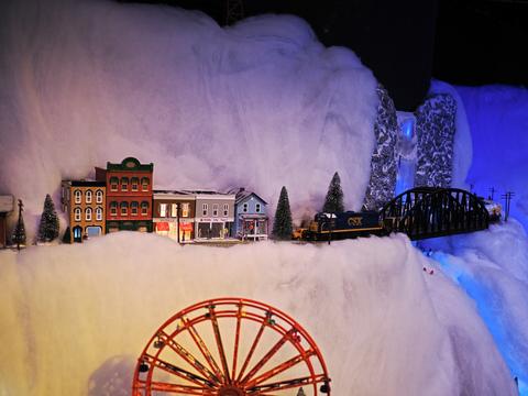 Museum of Science Christmas train display #6
