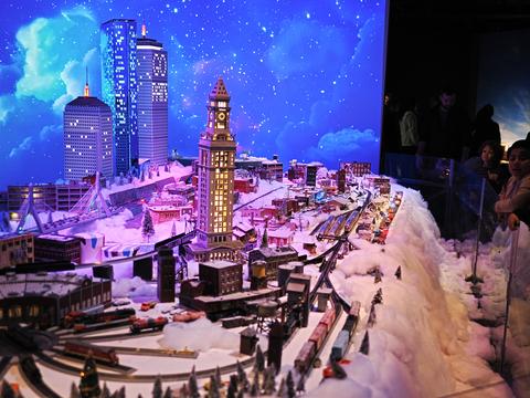 Museum of Science Christmas train display #8