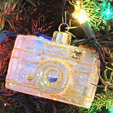 Crystal camera ornament