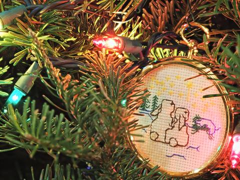 Bunny ornament Liz made