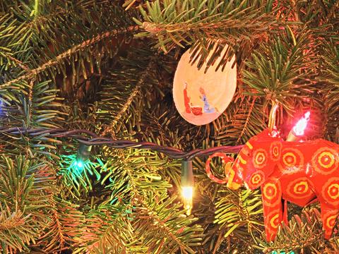 Shell ornament my mother-in-law made #2