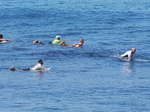 Waiting for a wave