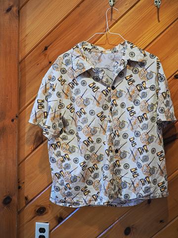 Steampunk binocular and compass shirt