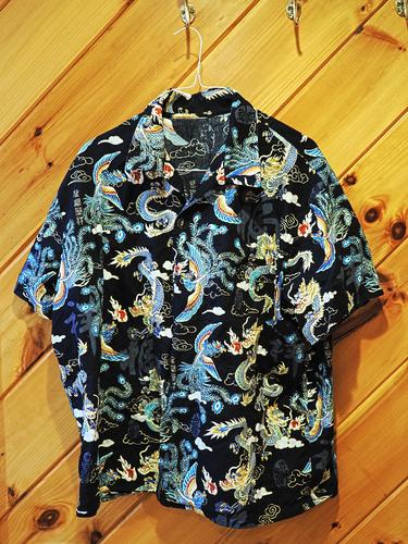 Oriental dragon and phoenix shirt