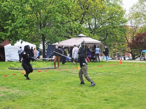 Sword fighting demonstration #3