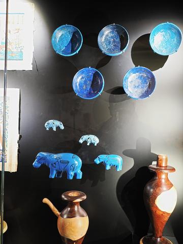 Bowls, jars, and animals