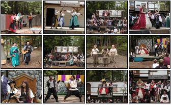 Small combination photos of 2004 Maine Renaissance Faire Calendar