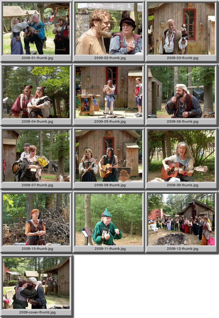 Small combination photos of 2008 Winslow Renaissance Faire Calendar